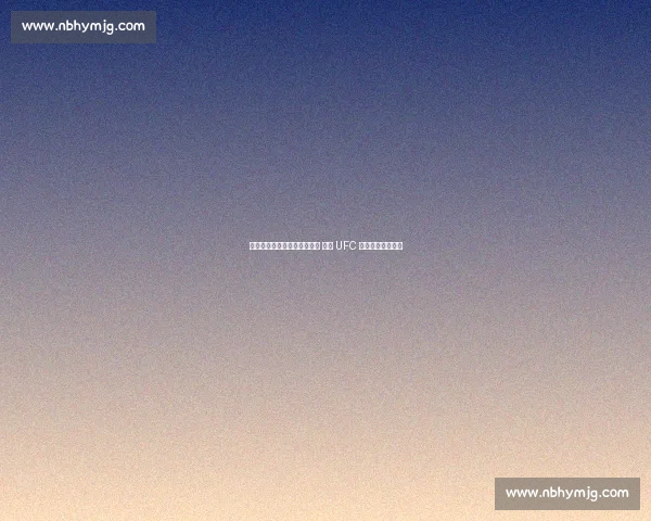 缅甸新星约书亚・万三周连捷 锁定 UFC 蝇量级冠军挑战权